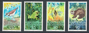 Лихтенштейн, 1989, Фауна, WWF, 4 марки